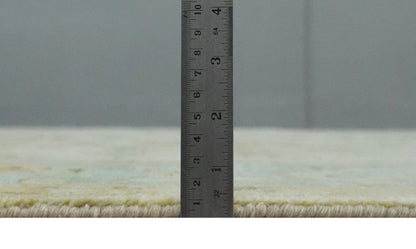 The Rug Decor Area Rug Custom Made Antique Finish Hand Knotted Beige and Silver Multi Size Oushak Wool Area Rug Custom Made Antique Finish Hand Knotted Beige and Silver Multi Size Oushak Wool Area Rug