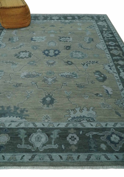 The Rug Decor Area Rug Custom Made Antique look Gray, Charcoal and silver Oriental Oushak wool Area Rug Custom Made Antique look Gray, Charcoal and silver Oriental Oushak wool Area Rug