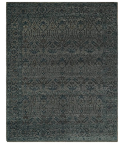 The Rug Decor Area Rug Custom Made Antique Style Gray, Taupe and Gray Traditional Design wool Rug Custom Made Antique Style Gray, Taupe and Gray Traditional Design wool Rug