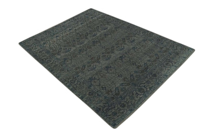 The Rug Decor Area Rug Custom Made Antique Style Gray, Taupe and Gray Traditional Design wool Rug Custom Made Antique Style Gray, Taupe and Gray Traditional Design wool Rug