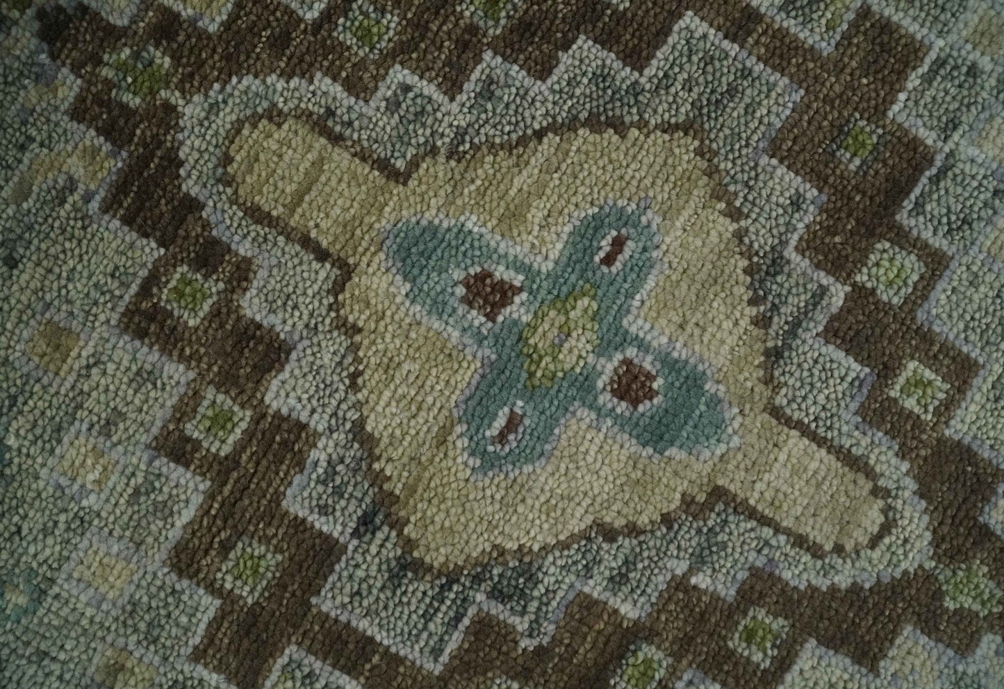 The Rug Decor Area Rug Custom Made Antique Style Green and Silver Hand knotted Traditional Oriental Oushak wool Area Rug Custom Made Antique Style Green and Silver Hand knotted Traditional Oriental Oushak wool Area Rug