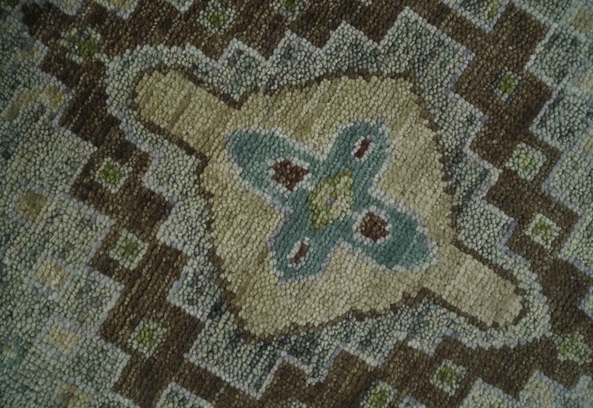 The Rug Decor Area Rug Custom Made Antique Style Green and Silver Hand knotted Traditional Oriental Oushak wool Area Rug Custom Made Antique Style Green and Silver Hand knotted Traditional Oriental Oushak wool Area Rug