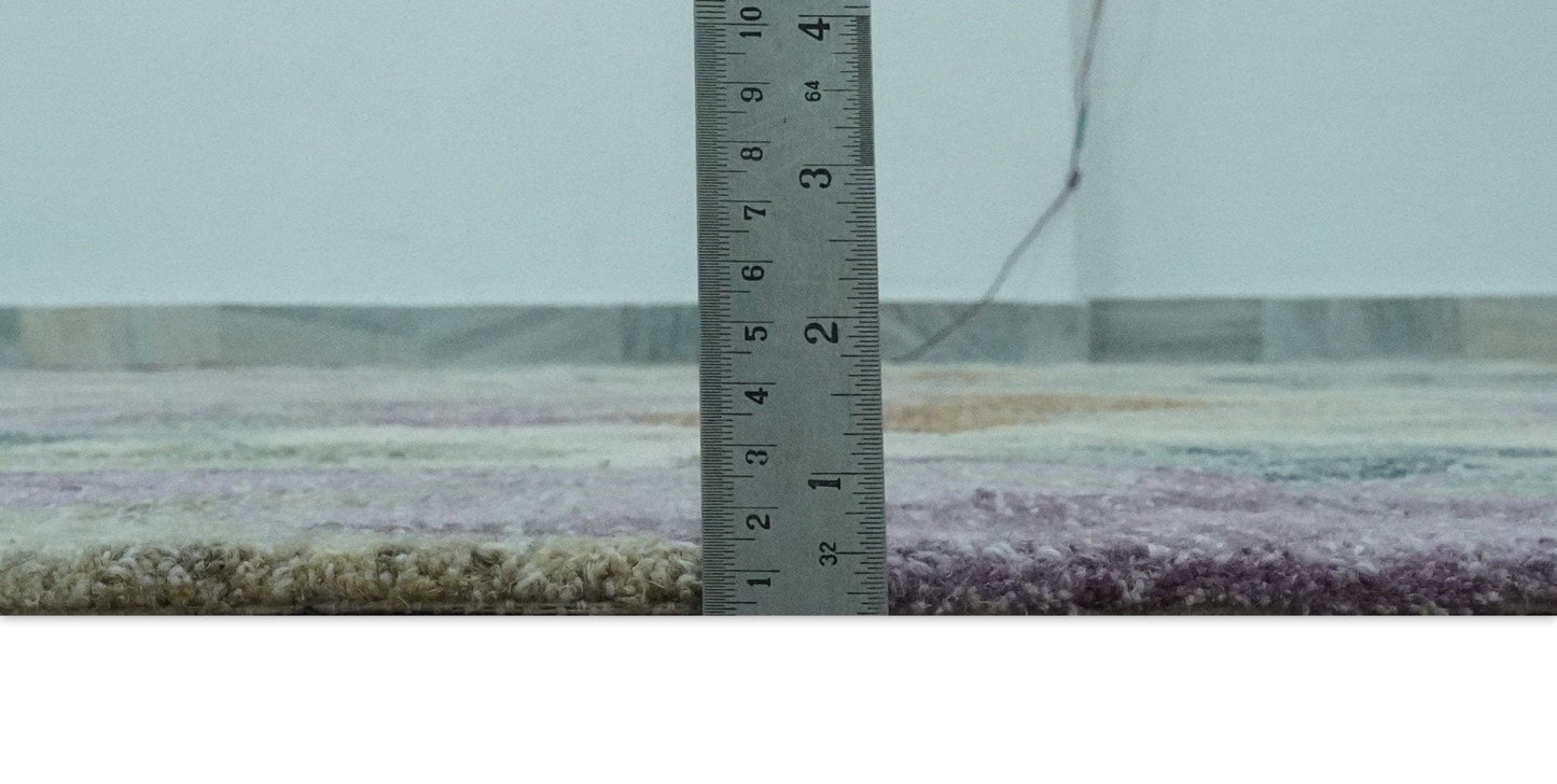 The Rug Decor Area Rug Custom Made Beautiful Ivory, Gray, Purple Flower Design Hand Tufted wool Area Rug Custom Made Beautiful Ivory, Gray, Purple Flower Design Hand Tufted wool Area Rug