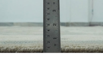 The Rug Decor Area Rug Custom Made Beige and Charcoal Traditional Heriz Medallion Hand Knotted wool Area Rug Custom Made Beige and Charcoal Traditional Heriz Medallion Hand Knotted wool Area Rug