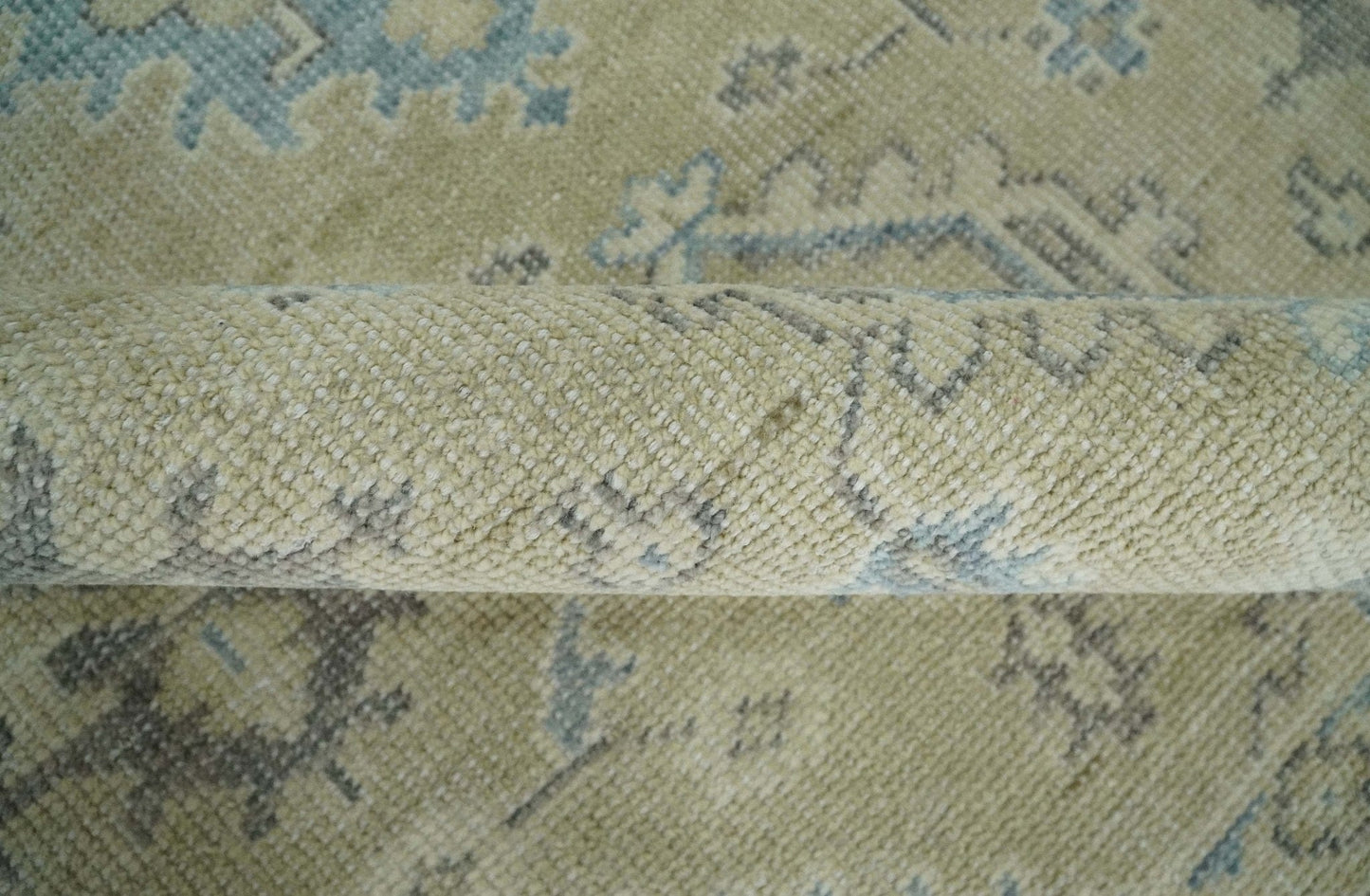 The Rug Decor Area Rug Custom Made Beige and Ivory Hand knotted Traditional Oushak wool Area Rug Custom Made Beige and Ivory Hand knotted Traditional Oushak wool Area Rug