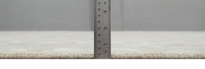 The Rug Decor Area Rug Custom Made Beige and Ivory Hand Knotted Traditional Oushak Wool Area Rug Custom Made Beige and Ivory Hand Knotted Traditional Oushak Wool Area Rug