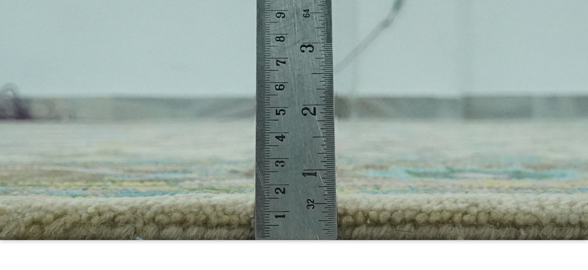 The Rug Decor Area Rug Custom Made Beige, Blue and Purple Traditional Floral Hand Tufted wool rug Custom Made Beige, Blue and Purple Traditional Floral Hand Tufted wool rug