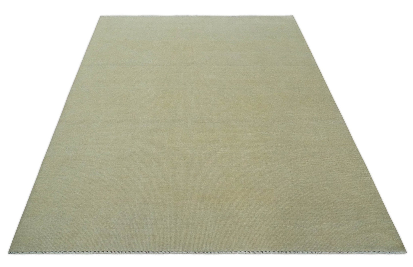 The Rug Decor Area Rug Custom Made Beige Modern Solid Hand knotted wool Area Rug Custom Made Beige Modern Solid Hand knotted wool Area Rug