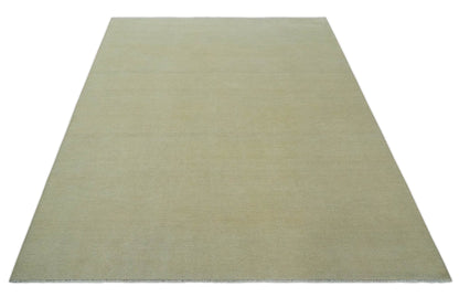 The Rug Decor Area Rug Custom Made Beige Modern Solid Hand knotted wool Area Rug Custom Made Beige Modern Solid Hand knotted wool Area Rug