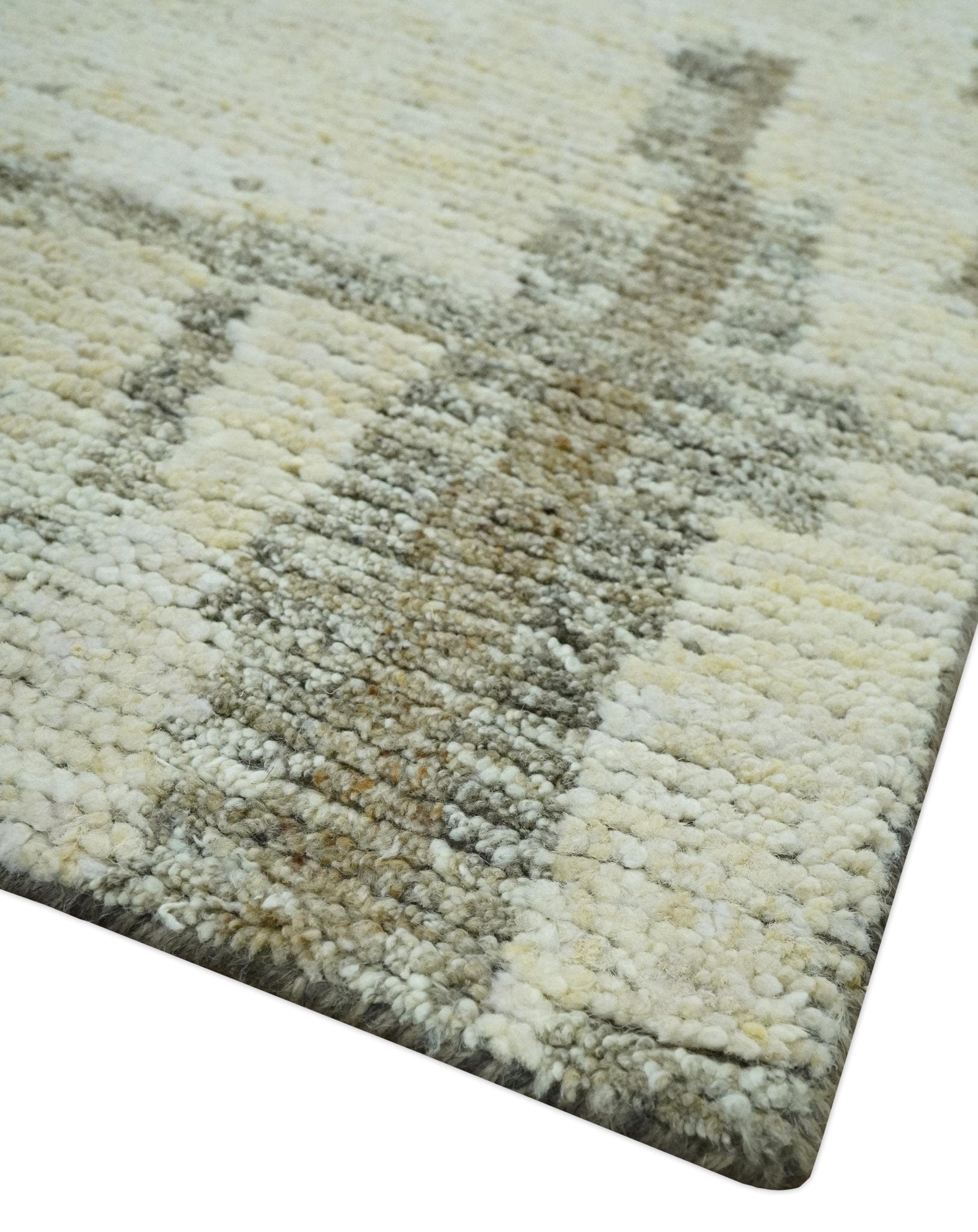 The Rug Decor Area Rug Custom Made Beige, Olive and Gray Hand Knotted Modern Abstract wool Area Rug Custom Made Beige, Olive and Gray Hand Knotted Modern Abstract wool Area Rug