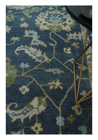 The Rug Decor Area Rug Custom Made Blue, Beige and Green Multi size Hand knotted Traditional Oushak Wool Area Rug Custom Made Blue, Beige and Green Multi size Hand knotted Traditional Oushak Wool Area Rug