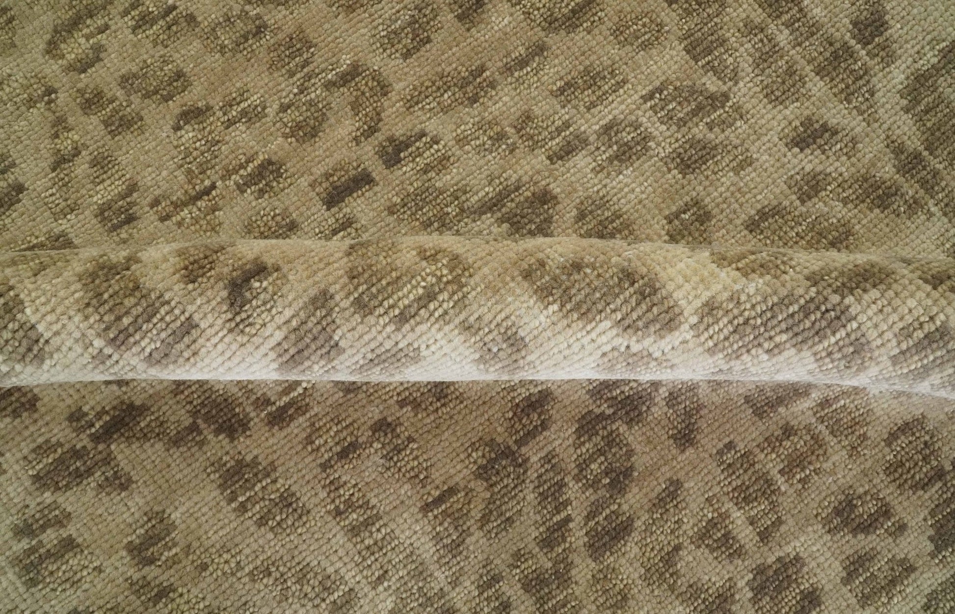 The Rug Decor Area Rug Custom Made Camel and Taupe Modern leopard Design Hand knotted wool area rug Custom Made Camel and Taupe Modern leopard Design Hand knotted wool area rug