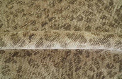The Rug Decor Area Rug Custom Made Camel and Taupe Modern leopard Design Hand knotted wool area rug Custom Made Camel and Taupe Modern leopard Design Hand knotted wool area rug