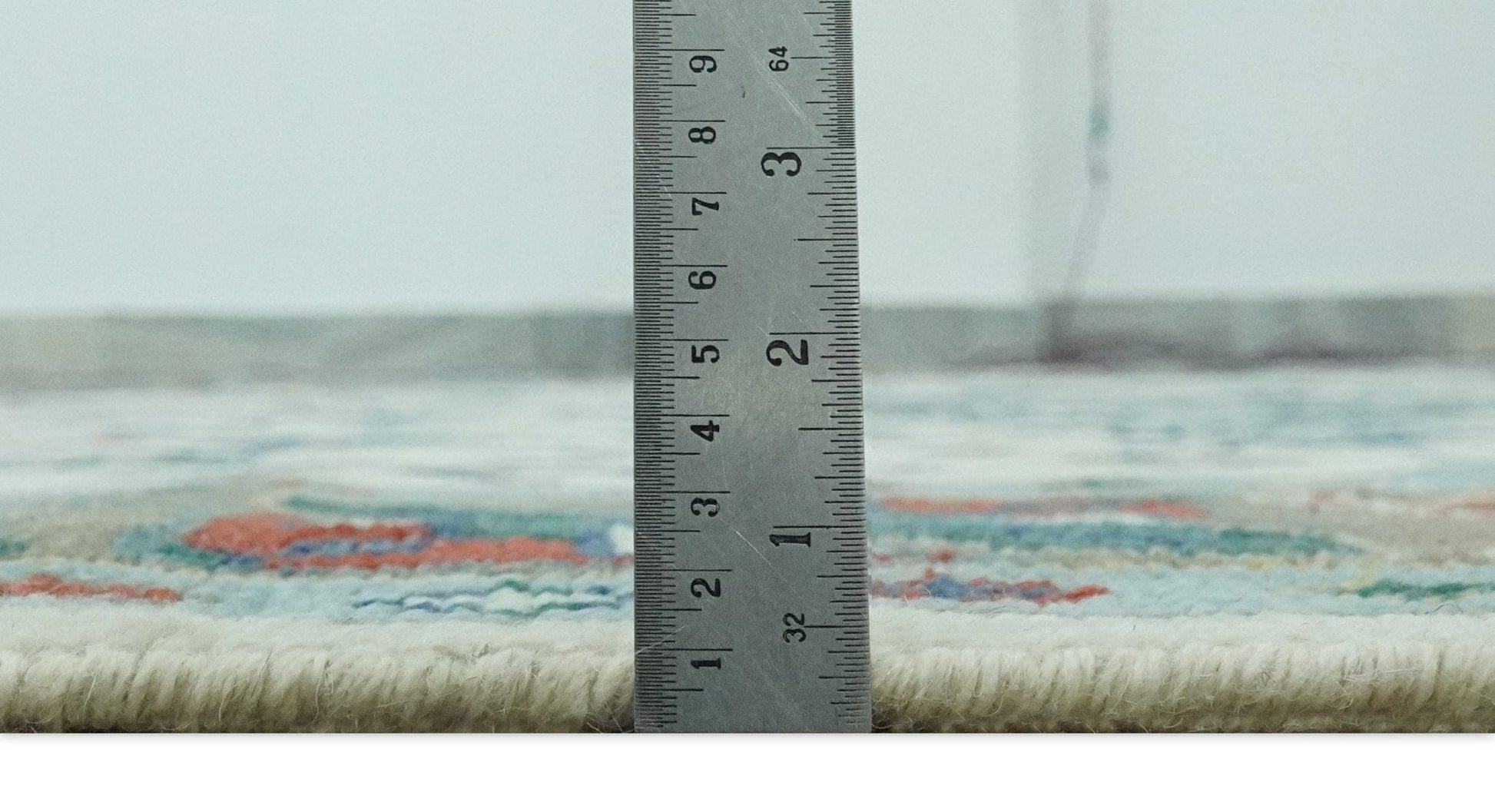 The Rug Decor Area Rug Custom Made Colorful Ivory, Blue, Brown and Teal Hand Knotted Traditional Heriz size wool Area Rug Custom Made Colorful Ivory, Blue, Brown and Teal Hand Knotted Traditional Heriz size wool Area Rug