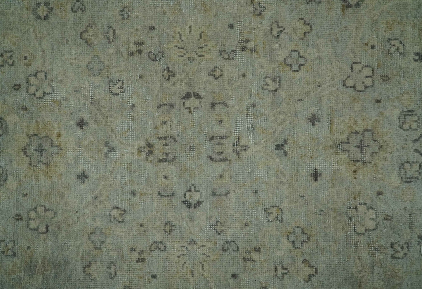 The Rug Decor Area Rug Custom Made Distress Finished Beige, Silver and Charcoal Traditional Wool Rug Custom Made Distress Finished Beige, Silver and Charcoal Traditional Wool Rug