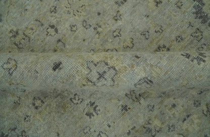 The Rug Decor Area Rug Custom Made Distress Finished Beige, Silver and Charcoal Traditional Wool Rug Custom Made Distress Finished Beige, Silver and Charcoal Traditional Wool Rug