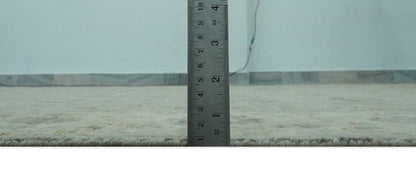 The Rug Decor Area Rug Custom Made Distress Finished Beige, Silver and Charcoal Traditional Wool Rug Custom Made Distress Finished Beige, Silver and Charcoal Traditional Wool Rug