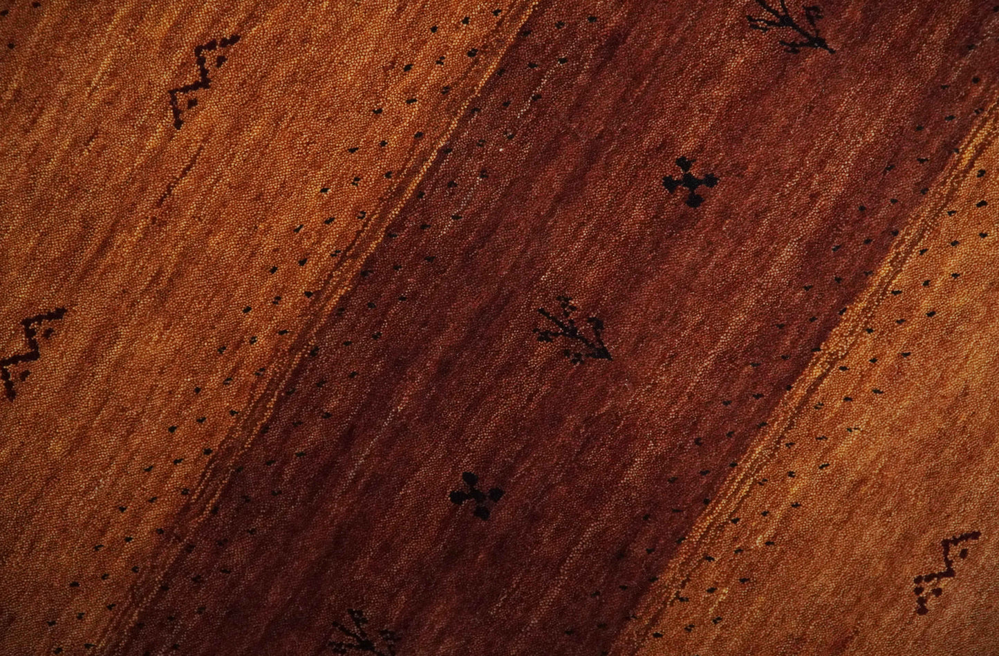 The Rug Decor Area Rug Custom Made geometrical Stripes Design Rust and Brown Hand loom wool Area Rug Custom Made geometrical Stripes Design Rust and Brown Hand loom wool Area Rug