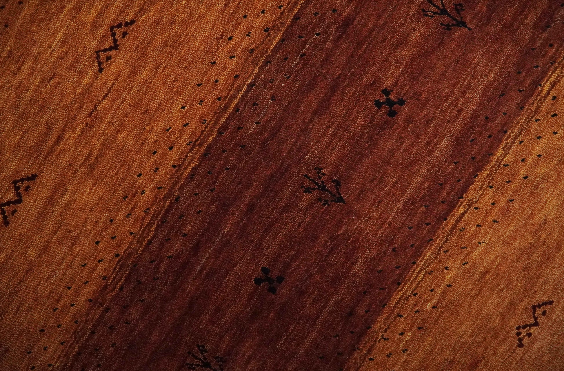 The Rug Decor Area Rug Custom Made geometrical Stripes Design Rust and Brown Hand loom wool Area Rug Custom Made geometrical Stripes Design Rust and Brown Hand loom wool Area Rug