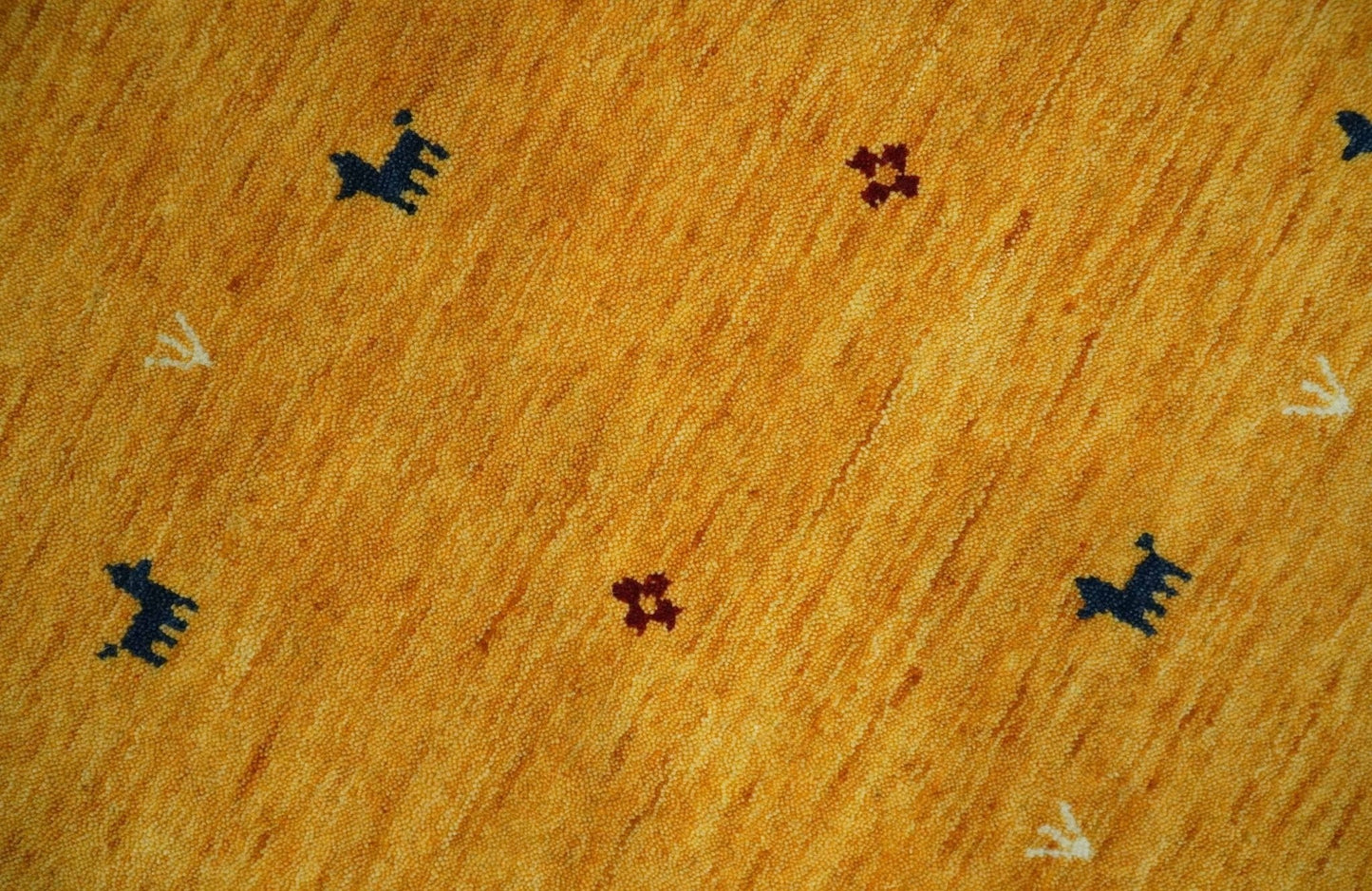 The Rug Decor Area Rug Custom Made Gold Tribal Gabbeh wool Area Rug Custom Made Gold Tribal Gabbeh wool Area Rug