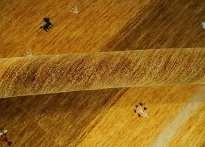 The Rug Decor Area Rug Custom Made Gold Tribal Gabbeh wool Area Rug Custom Made Gold Tribal Gabbeh wool Area Rug