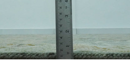 The Rug Decor Area Rug Custom Made Gray, Silver and Green Hand Knotted Traditional Large Design wool area rug Custom Made Gray, Silver and Green Hand Knotted Traditional Large Design wool area rug