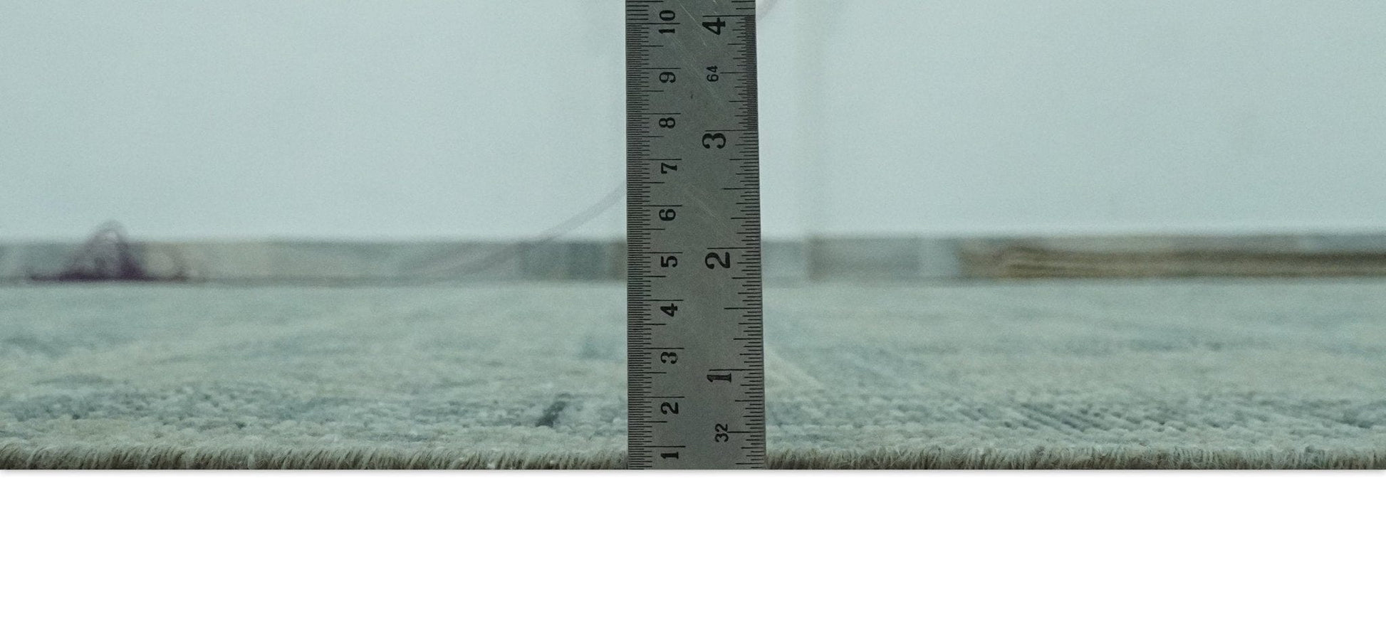 The Rug Decor Area Rug Custom Made Green, Gray, Beige and Silver Hand Knotted Tribal Design wool area rug Custom Made Green, Gray, Beige and Silver Hand Knotted Tribal Design wool area rug