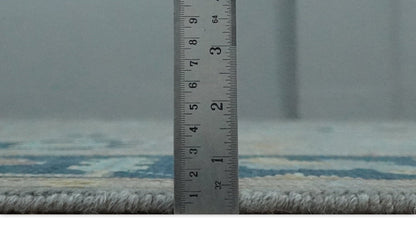 The Rug Decor Area Rug Custom Made Hand knotted Silver and Blue Traditional Oushak wool Area Rug Custom Made Hand knotted Silver and Blue Traditional Oushak wool Area Rug