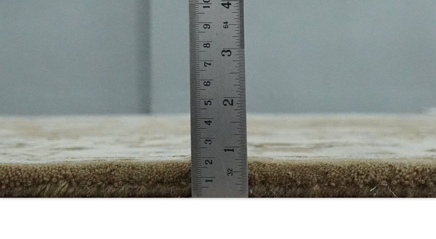 The Rug Decor Area Rug Custom Made Hand Tufted Earthy Camel and Beige Traditional Wool Oushak Rug Custom Made Hand Tufted Earthy Camel and Beige Traditional Wool Oushak Rug