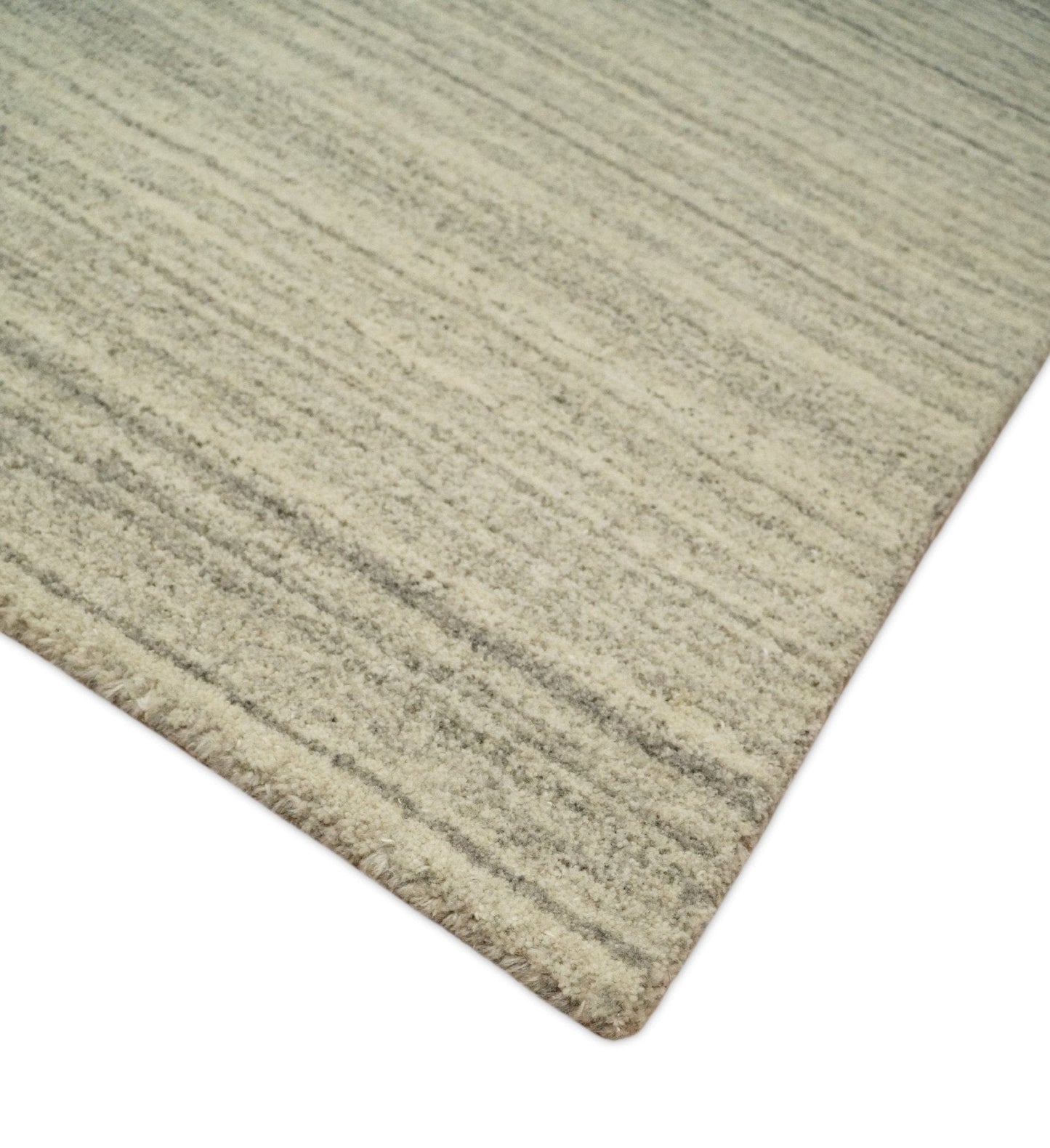 The Rug Decor Area Rug Custom Made Hand Tufted Solid Shaded Brown, Beige and Gray Area Rug Custom Made Hand Tufted Solid Shaded Brown, Beige and Gray Area Rug