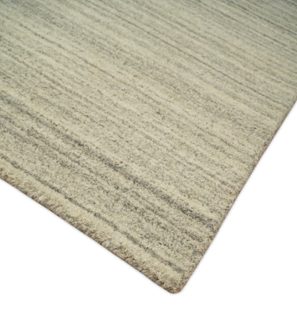 The Rug Decor Area Rug Custom Made Hand Tufted Solid Shaded Brown, Beige and Gray Area Rug Custom Made Hand Tufted Solid Shaded Brown, Beige and Gray Area Rug