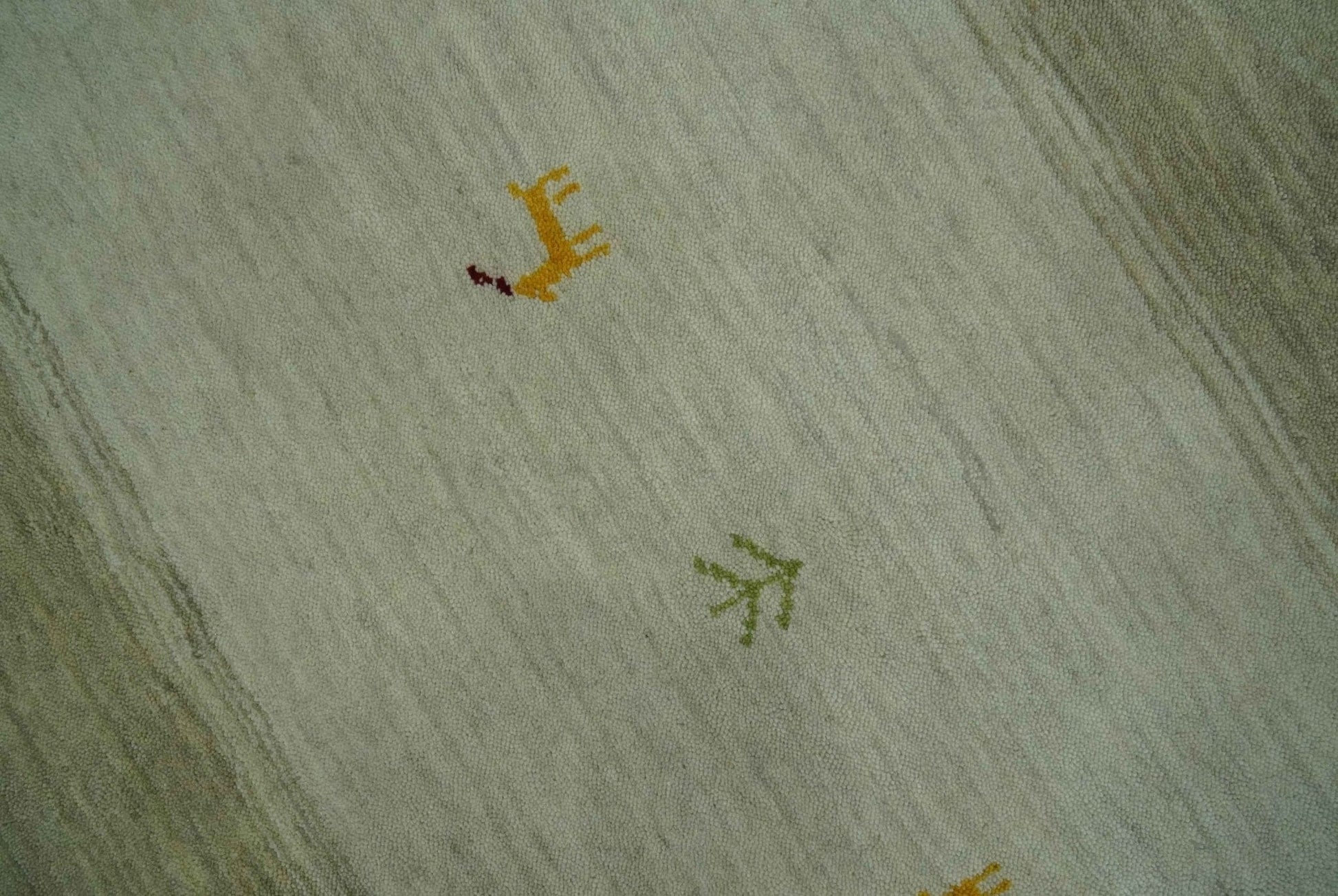 The Rug Decor Area Rug Custom Made Ivory, Beige and Rust Geometrical stripes Design Hand loom Wool Area Rug Custom Made Ivory, Beige and Rust Geometrical stripes Design Hand loom Wool Area Rug