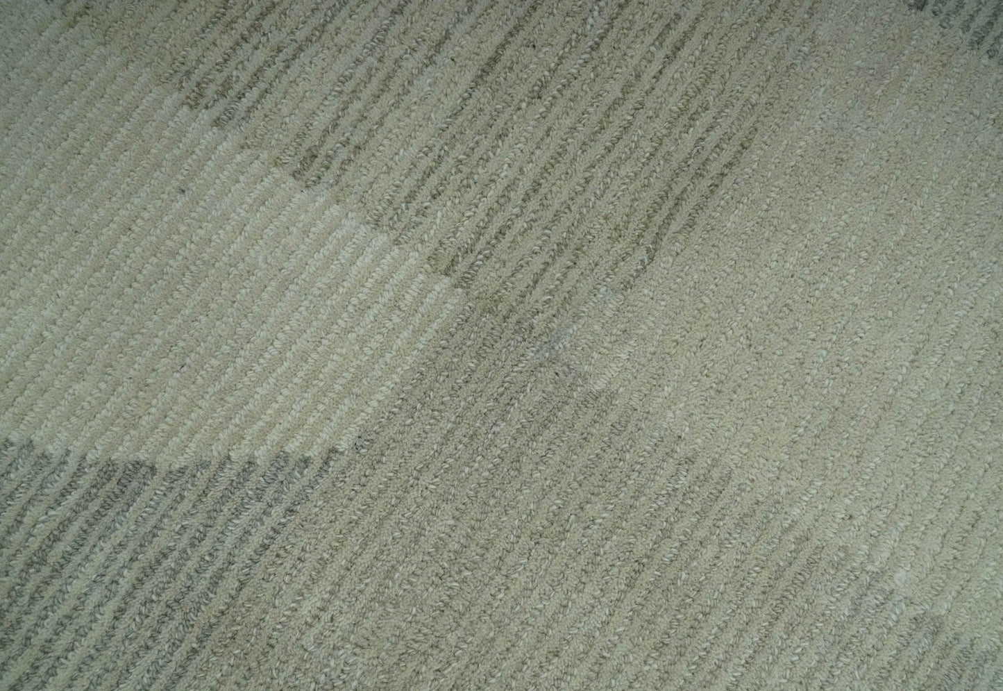 The Rug Decor Area Rug Custom Made Ivory, Gray and Beige Modern Contemporary Hand Tufted wool rug Custom Made Ivory, Gray and Beige Modern Contemporary Hand Tufted wool rug