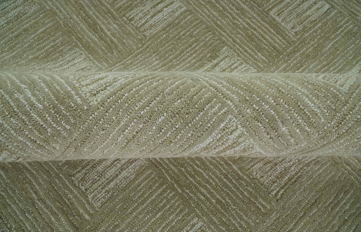 The Rug Decor Area Rug Custom Made Olive and Ivory Modern Geometrical Hand Tufted wool rug Custom Made Olive and Ivory Modern Geometrical Hand Tufted wool rug