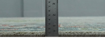 The Rug Decor Area Rug Custom Made Silver and Gray Oushak Hand Knotted Traditional Wool Rug Custom Made Silver and Gray Oushak Hand Knotted Traditional Wool Rug