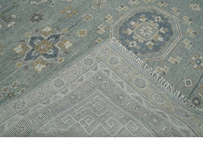 The Rug Decor Area Rug Custom Made Silver, Beige and Charcoal Traditional Hand knotted Mamluk design wool Area Rug Custom Made Silver, Beige and Charcoal Traditional Hand knotted Mamluk design wool Area Rug