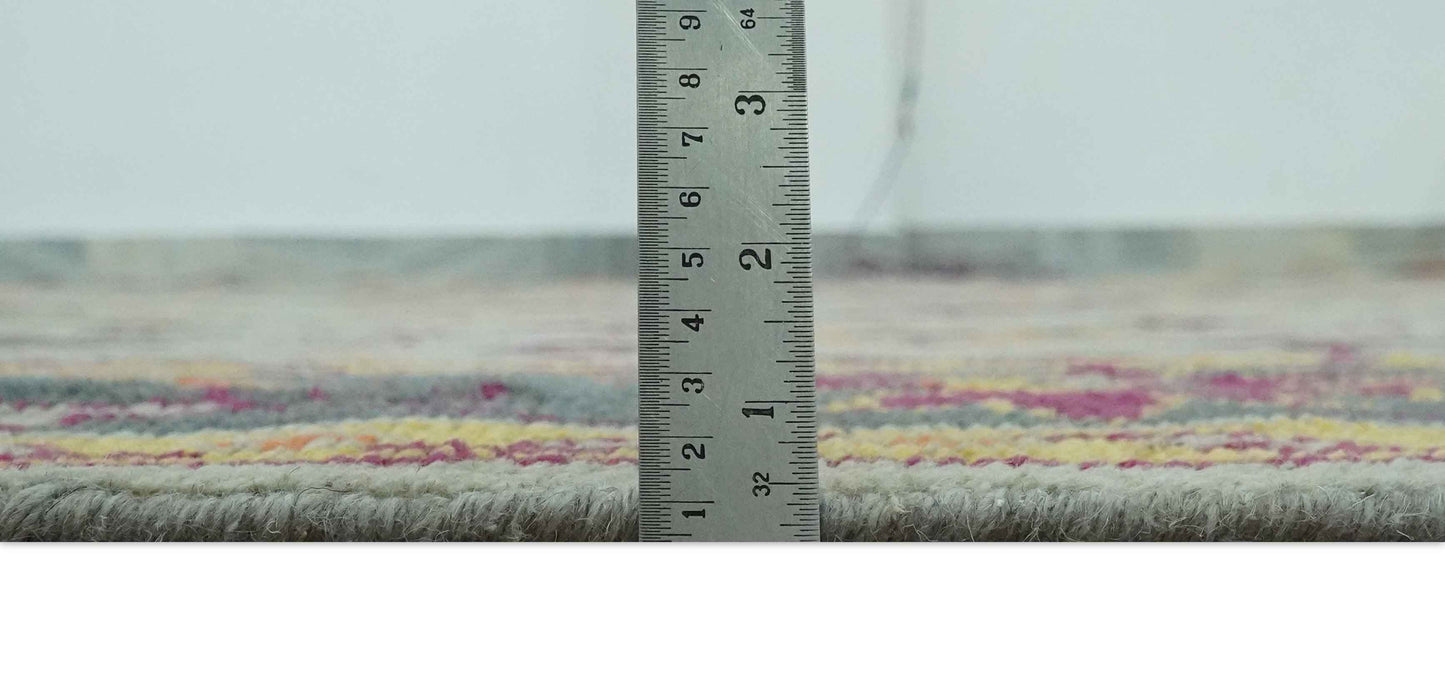 The Rug Decor Area Rug Custom Made Silver, Charcoal and Purple Traditional Oriental Hand Knotted wool Rug Custom Made Silver, Charcoal and Purple Traditional Oriental Hand Knotted wool Rug