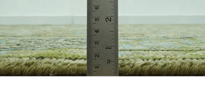 The Rug Decor Area Rug Custom Made Traditional Floral Green and Aqua Hand Knotted wool area rug Custom Made Traditional Floral Green and Aqua Hand Knotted wool area rug