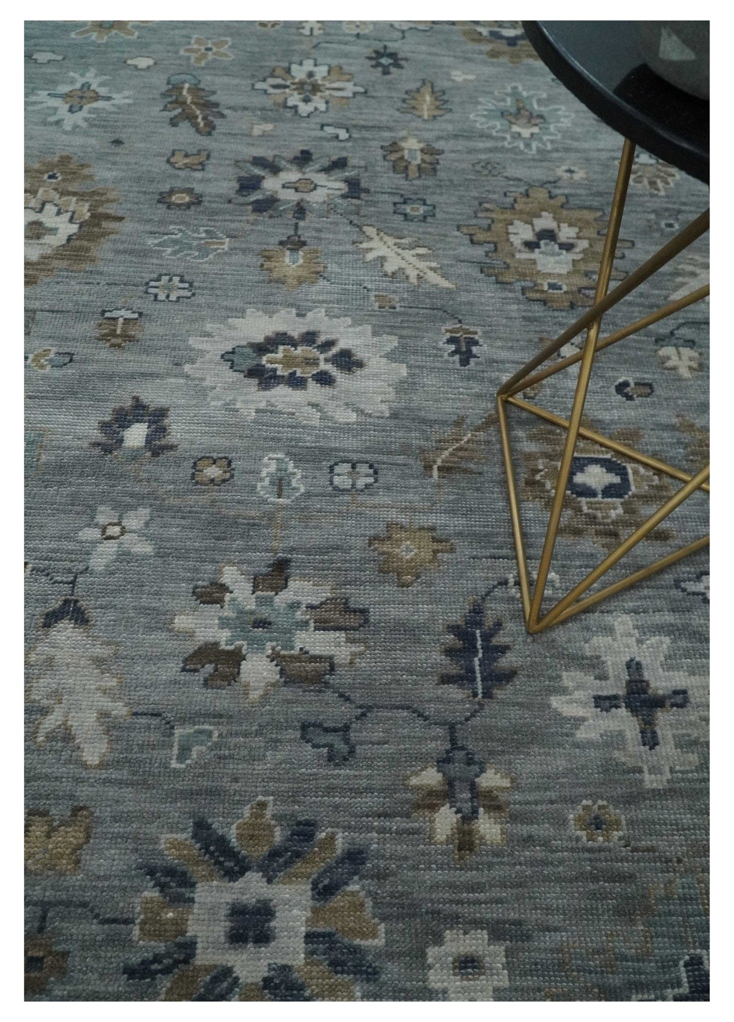 The Rug Decor Area Rug Custom Made Traditional Gray and Brown Multi Size Antique Style Hand knotted Wool Area Rug Custom Made Traditional Gray and Brown Multi Size Antique Style Hand knotted Wool Area Rug