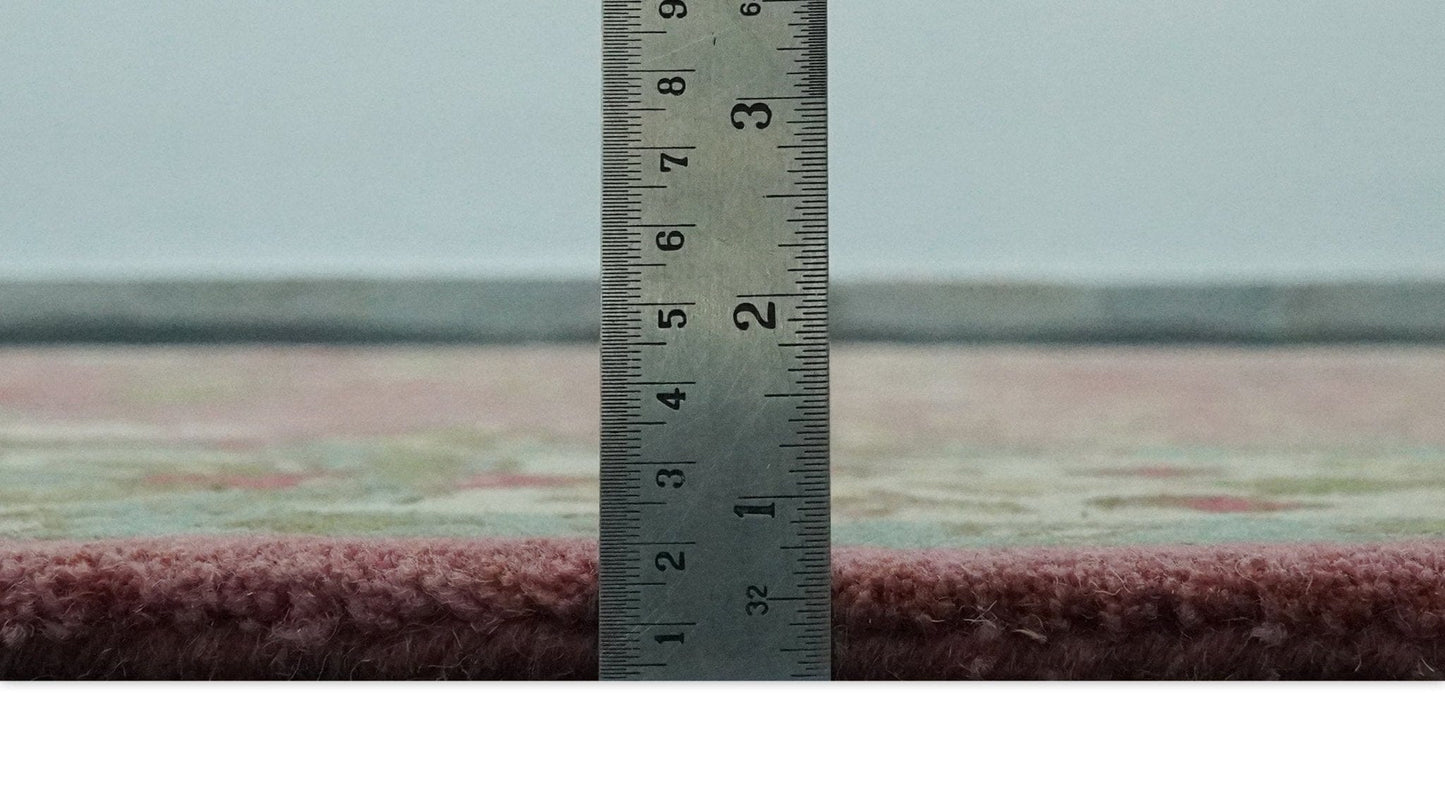 The Rug Decor Area Rug Custom Made Tree of life Traditional Floral Dark Peach, Beige and Green wool Area Rug Custom Made Tree of life Traditional Floral Dark Peach, Beige and Green wool Area Rug