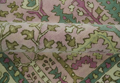 The Rug Decor Area Rug Custom Made Tree of life Traditional Floral Light Purple, Green, Olive and Beige Hand Tufted wool Area Rug Custom Made Tree of life Traditional Floral Light Purple, Green, Olive and Beige Hand Tufted wool Area Rug