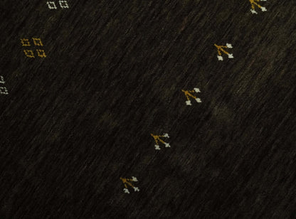 The Rug Decor Area Rug Custom Made Tribal look Greenish-Brown Traditional Hand loom Wool Area Rug Custom Made Tribal look Greenish-Brown Traditional Hand loom Wool Area Rug