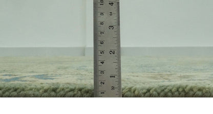 The Rug Decor Area Rug Hand Knotted Green, Olive and Teal Traditional Dragon Oushak Design Custom Made wool rug Hand Knotted Green, Olive and Teal Traditional Dragon Oushak Design Custom Made wool rug