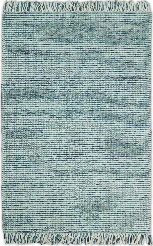 The Rug Decor Area Rug 5x8 Hand Made Blue Woolen Chunky and Soft Area Rug Hand Made Blue Woolen Chunky and Soft Area Rug
