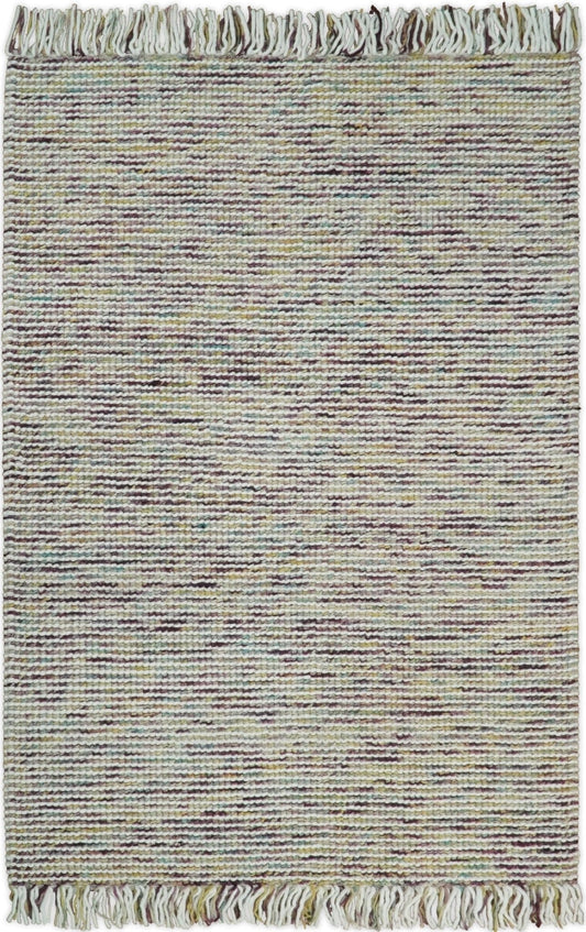 The Rug Decor Area Rug 5x8 Hand Made Multi Color Woolen Chunky and Soft Area Rug Hand Made Multi Color Woolen Chunky and Soft Area Rug