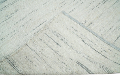 The Rug Decor Area Rug 5x8 Hand Made Woolen Chunky and Soft Ivory and Gray Area Rug Hand Made Woolen Chunky and Soft Ivory and Gray Area Rug