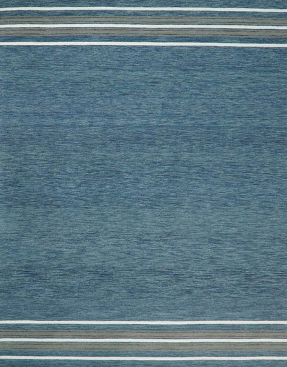 The Rug Decor Area Rug 8x10 Hand Made Woolen Modern Solid Blue Area Rug Hand Made Woolen Modern Solid Blue Area Rug