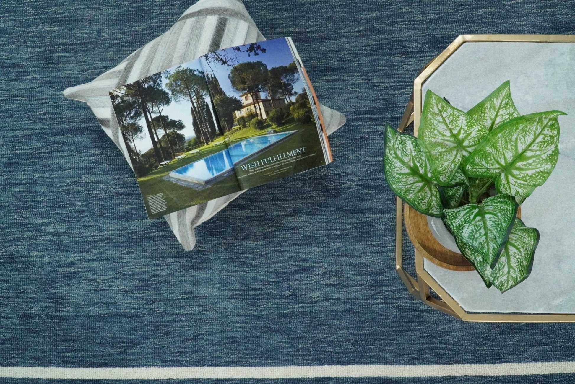 The Rug Decor Area Rug Hand Made Woolen Modern Solid Blue Area Rug Hand Made Woolen Modern Solid Blue Area Rug