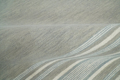 The Rug Decor Area Rug Hand Made Woolen Modern Stripes Ivory and Grey Area Rug Hand Made Woolen Modern Stripes Ivory and Grey Area Rug