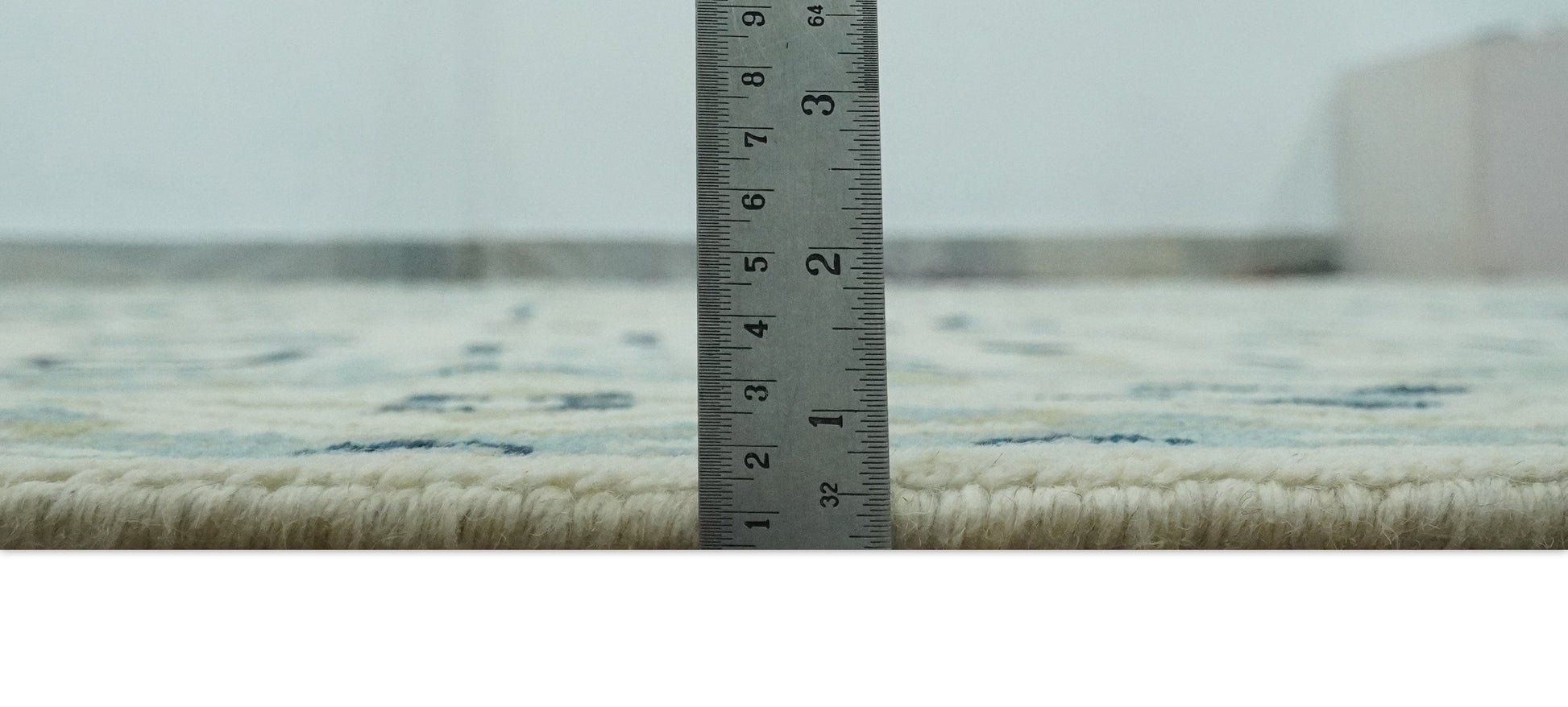 The Rug Decor Area Rug Ivory, Blue and Olive Traditional Mamluk design Custom Made wool area Rug Ivory, Blue and Olive Traditional Mamluk design Custom Made wool area Rug